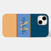 Monogram Hoesje-Mate iPhone 14 hoesje (Achterkant (horizontaal))