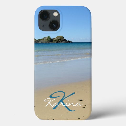 Monogram Hoesje-Mate iPhone voor zeestrand 13 Hoes (Achterkant)
