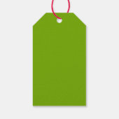 Monogram Holly Berry Wreath Personalized Initial Cadeaulabel (Achterkant)