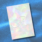 Monogram holografisch abstract opaal verloop folie post-it® notes