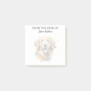 Monogram Hond Geliefde Golden Retriever Post-it® Notes