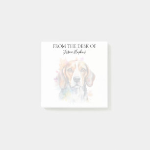 Monogram hond liefhebber Beagle Post-it® Notes