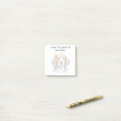 Monogram hond liefhebber Beagle Post-it® Notes (Op bureau)