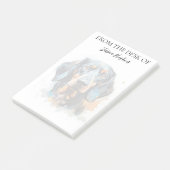Monogram hond Minnelijke Dachshund Post-it® Notes (Schuin)