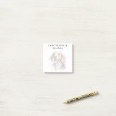 Monogram hondenliefhebber Beagle Post-it® Notes (Op bureau)