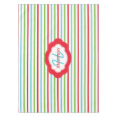 Monogram Horizontale Stripe kersttablet Tafelkleed (Voorkant)