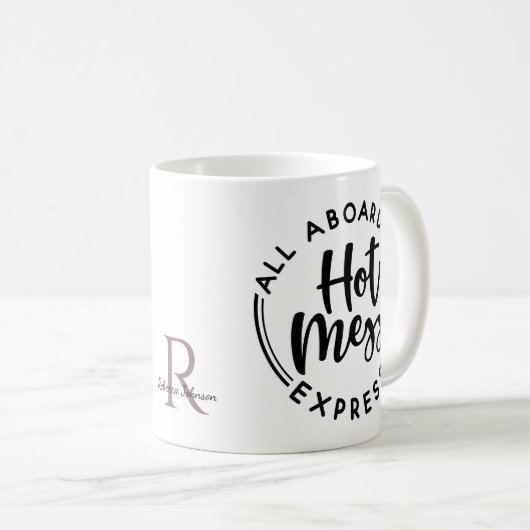 Monogram Hot Mess Express Coffee-Mok Koffiemok (Voorkant rechts)