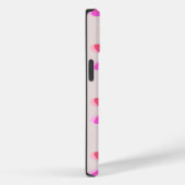 Monogram Hot Pink Retro Flower Pattern Case-Mate iPhone Case (Achterkant / Rechts)