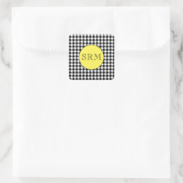 Monogram Houndstooth 1,5-inch Stickers