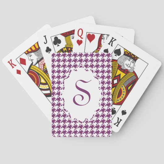 Monogram Houndstooth-speelkaarten Speelkaarten (Achterkant)