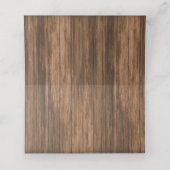 Monogram Hout Hart met Wildflowers | Kaarten plaat (Binnenkant ongevouwen)