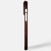 Monogram hout Rustic Timber Persoonlijke naam Case-Mate iPhone Case (Achterkant / Links)