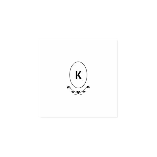 Monogram houten kunststempel rubberstempel (Afrduk)