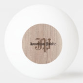 Monogram houten plank Kijk Oude Manuscript Sjabloo Pingpongballen (Achterkant)