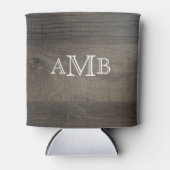 Monogram houtlook  blikjeskoeler (Voorkant)