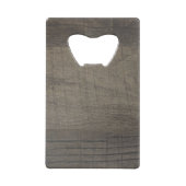 Monogram houtlook kredietkaart flessenopener (Achterkant)