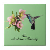 MONOGRAM HUMMINGBIRD TEGELTJE (Voorkant)