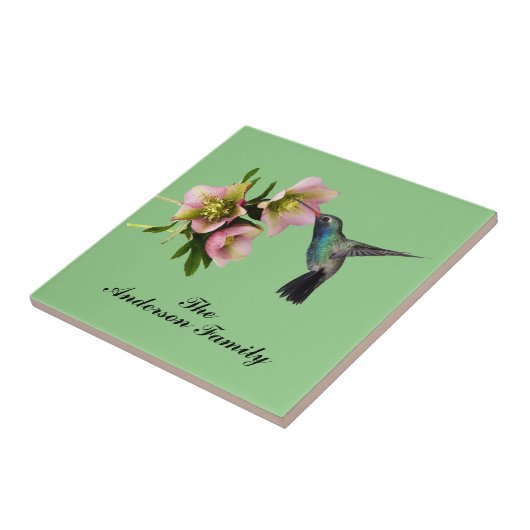 MONOGRAM HUMMINGBIRD TEGELTJE (Zijkant)