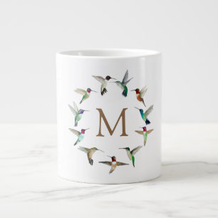 Monogram Hummingvogels Extra Grote Beker