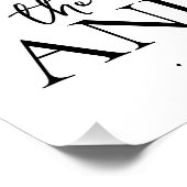 Monogram Huwelijksfotocollage Perfect Poster (Hoek)