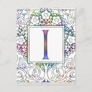 Monogram I Briefkaart