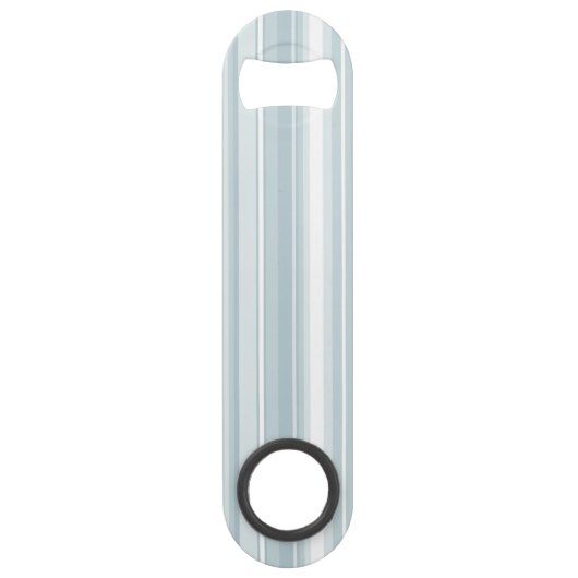 Monogram ijsblauwe strepen speed flessenopener (Achterkant)