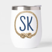 Monogram in geknoopte touw Lijst (Links)