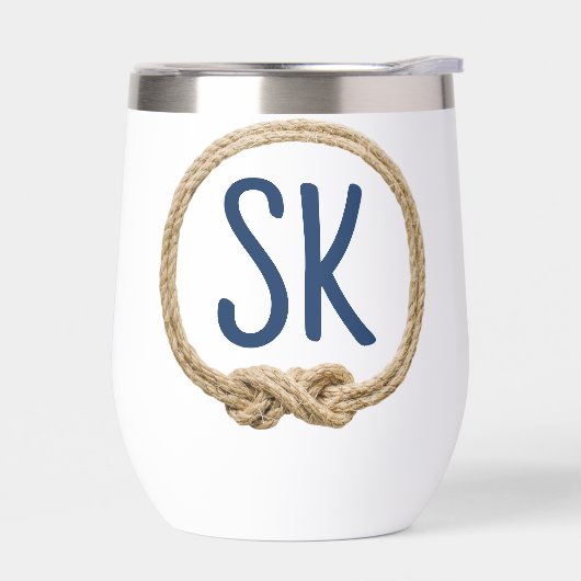 Monogram in geknoopte touw Lijst (Links)