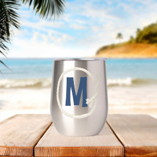 Monogram in wit touw Lijst