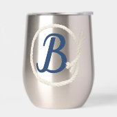 Monogram in wit touw Lijst (Links)