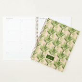 Monogram | Indoor Oasis | Palmstructuurpatroon Planner (Display)