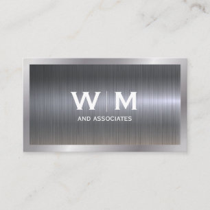 Monogram Industriële Metallic Visitekaartje