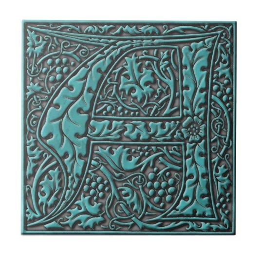 Monogram Initiaal A Tegeltje (Voorkant)