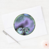 Monogram Initiaal Abalone Look Sticker (Envelop)