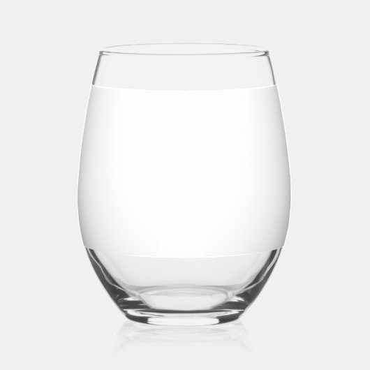 Monogram Initiaal Adres of Bruiloft Wijnglas Zonder Voet (Achterkant)
