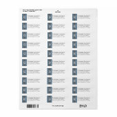 Monogram/Initiaal Adresetiketten Etiket (Full Sheet)