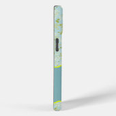 MONOGRAM INITIAAL B ACQUA KLEINE BLOEMJES Case-Mate iPhone CASE (Achterkant / Rechts)