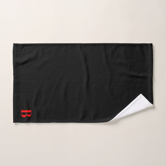 MONOGRAM INITIAAL B BATTE TOWEL SET BAD HANDDOEK (Handdoek)