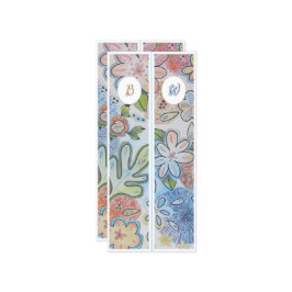 Monogram Initiaal Cheery Floral Twee Bladwijzer