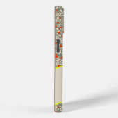 MONOGRAM INITIAAL D GROENE EN RODE KLEINE BLOEMETJ Case-Mate iPhone CASE (Achterkant / Rechts)