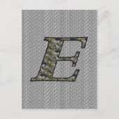 Monogram Initiaal E Hortensia Bloemen Briefkaart (Voorkant)