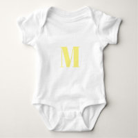 Monogram initiaal geel wit aanpassen