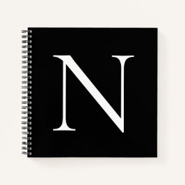 Monogram Initiaal Gepersonaliseerd Notitieboek