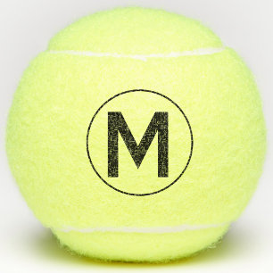 Monogram Initiaal gepersonaliseerd Tennisballen