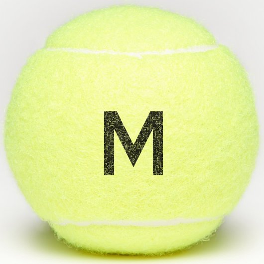 Monogram Initiaal gepersonaliseerd Tennisballen
