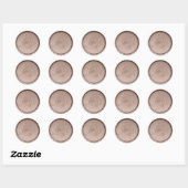 Monogram Initiaal Hazel Wax Seal Sticker (Vel)