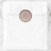 Monogram Initiaal Hazel Wax Seal Sticker (Tas)