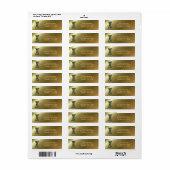 Monogram Initiaal I Madeliefjes Kunst Retouradres Etiket (Full Sheet)