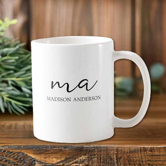 Monogram Initiaal Koffiemok