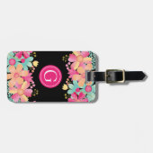 Monogram Initiaal Kortsluiting Bagagelabel (Voorkant horizontaal)